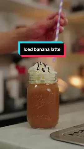 Recipe Below 👇  . 1 banana  1 table spoon almond butter  15 ml of dark chocolate sauce  100 ml milk  Double shot of espresso  80 gms of ice  . Blend and serve . . #coffee #espresso #tiktokdrinks 