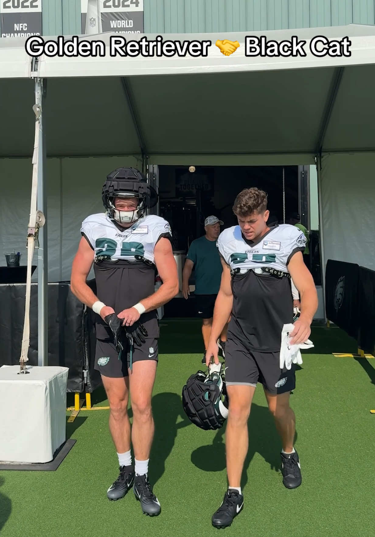 Guess Cooper isn’t the biggest morning person 😅 #eagles #nfl #cooperdejean #reedblankenship 