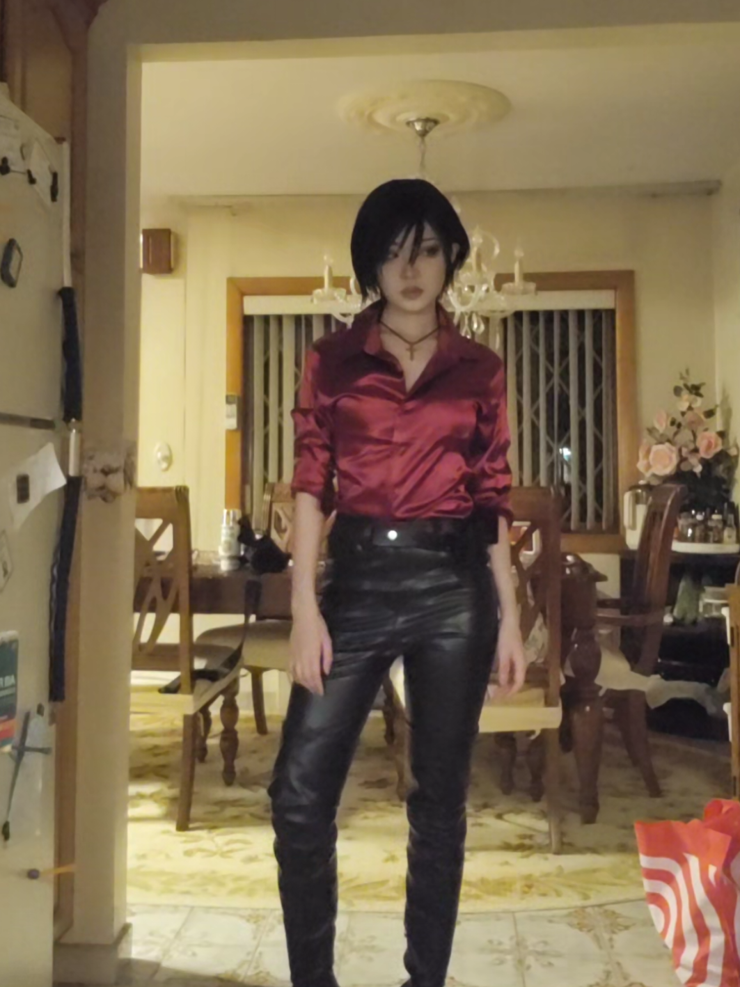 i need to fix the shirt so it fits better for next time 😓 #ada #adawongcosplay #adawong #re6 #residentevil6 #residentevil6cosplay #residentevil #cosplay 