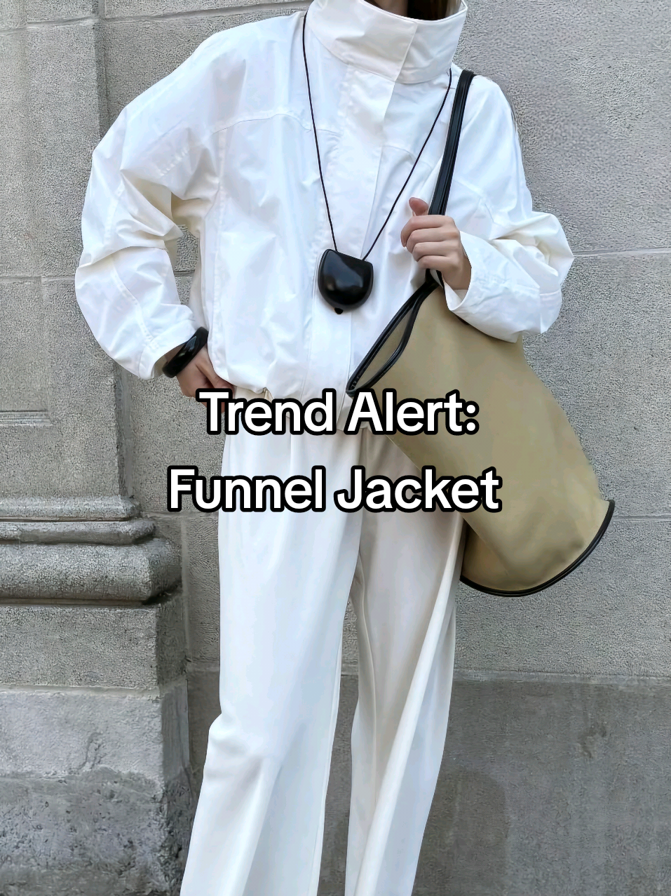 Polished. Minimal. Effortlessly cool.✨️ #outfitinspo #StyleInspo #OOTD #outfitinspiration #EffortlessStyle #funneljacket #outfitinspiration 