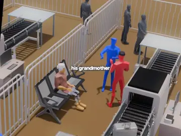 Problem solved in the most unexpected way #airport #airportcheck #grandma 
