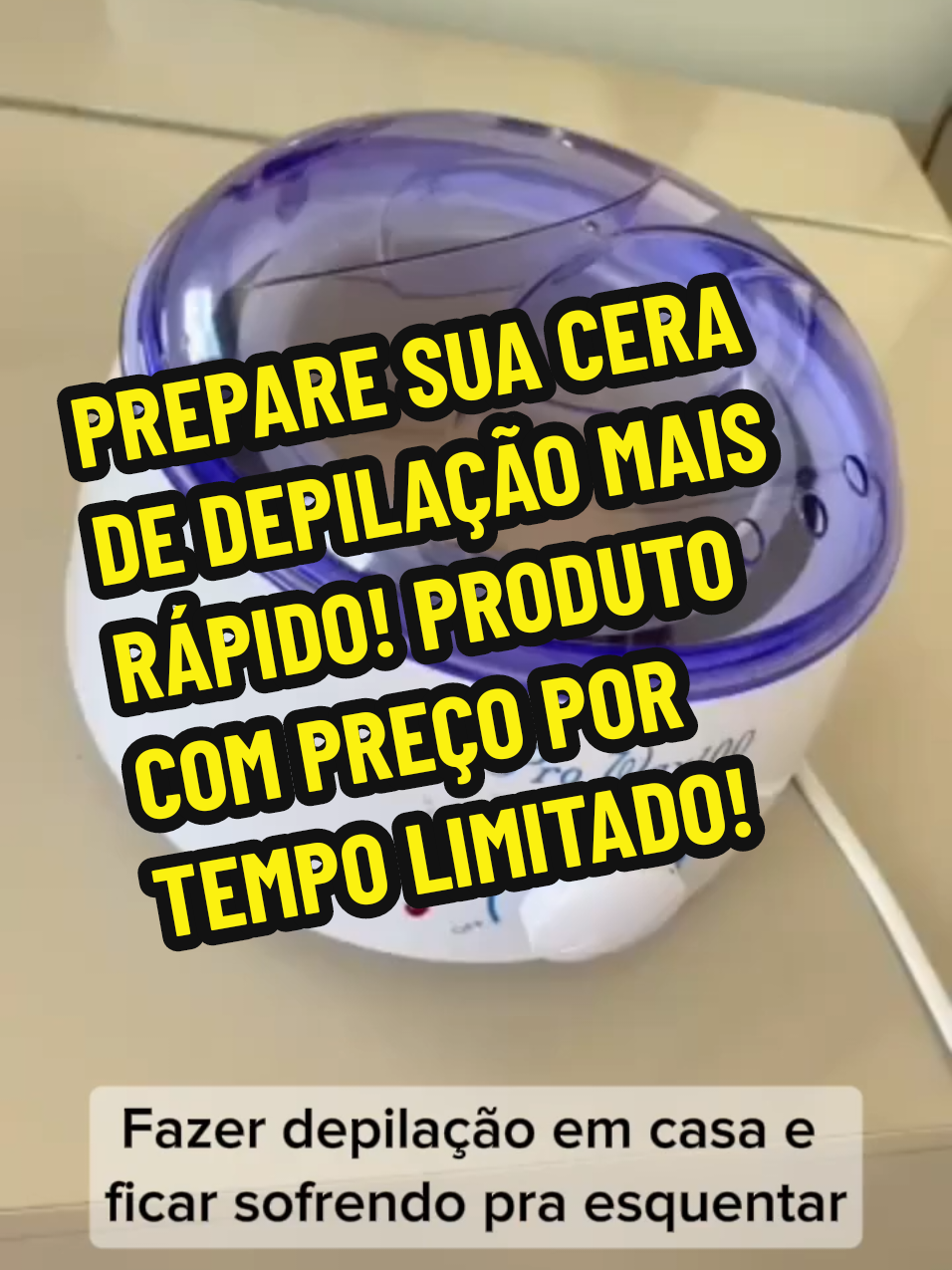 AQUECEDOR PANELA DE CERA #tiktokshop #salaodebeleza #beleza #depilacao 