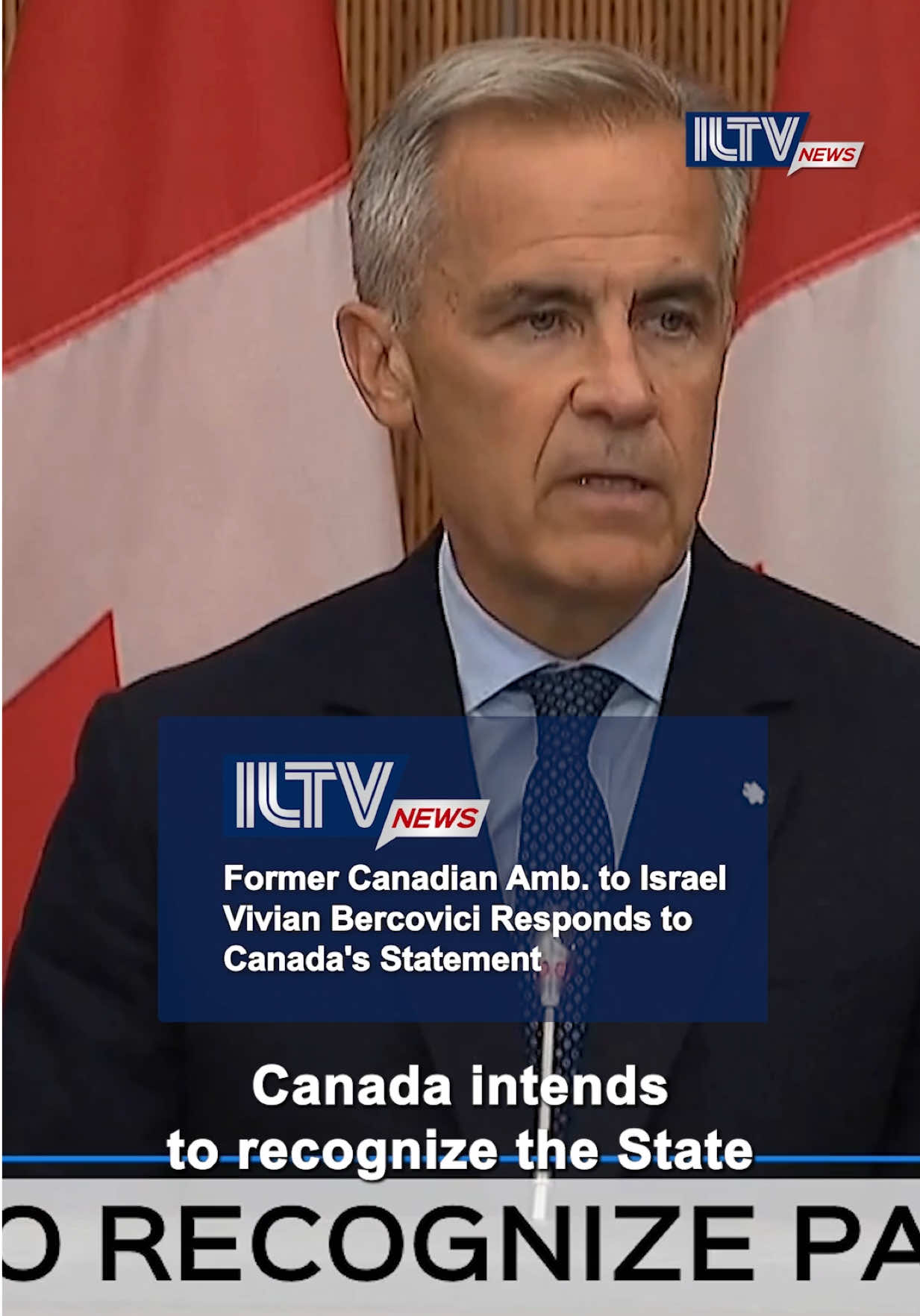 🎥 In an exclusive ILTV interview, former Canadian Ambassador to Israel Vivian Bercovici shares her reaction to Canada’s decision to recognize a Palestinian state.