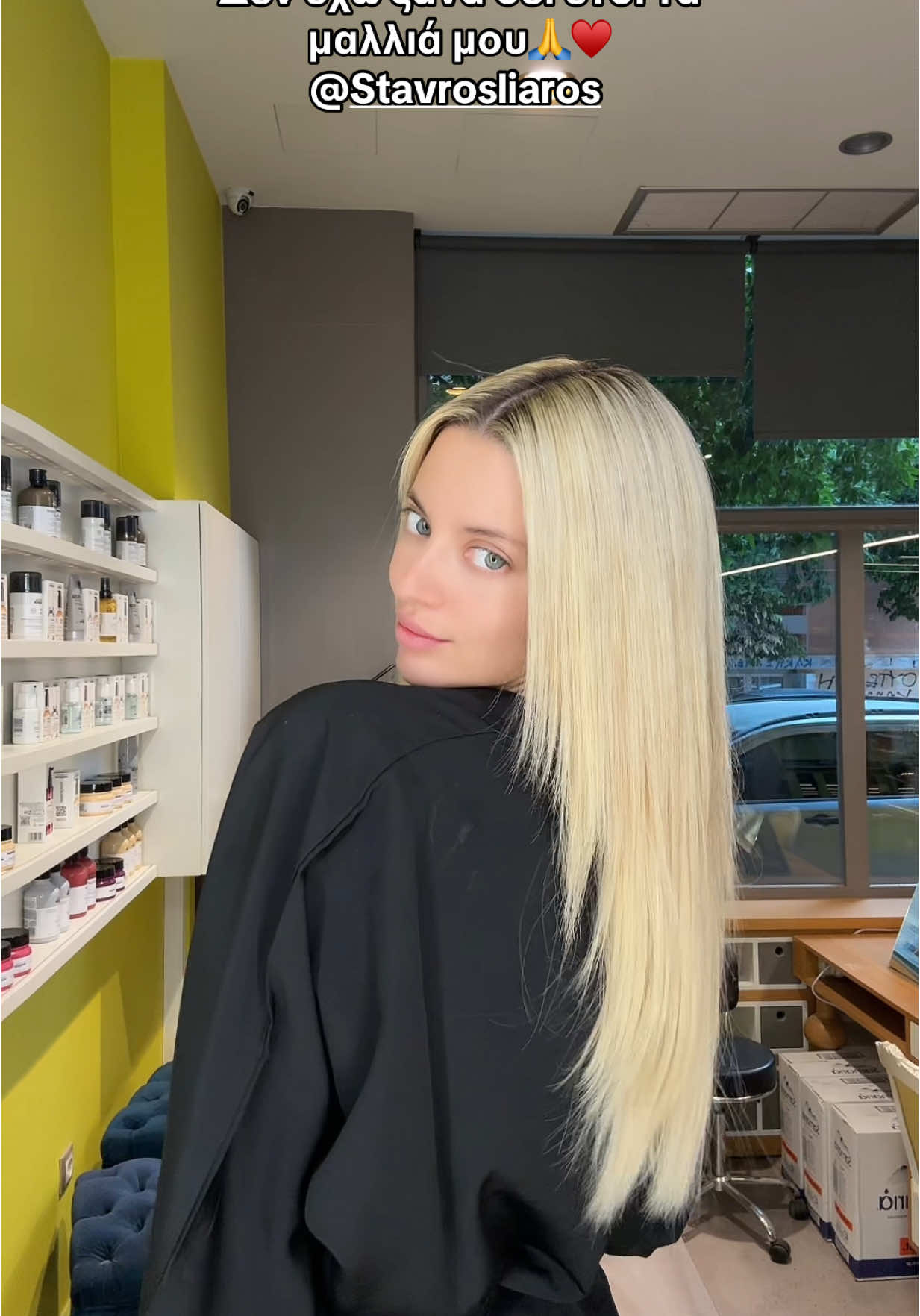 @Stavros liaros #blonde #blondehair #lorealparis #hairgoals 