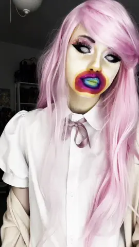 idk who to cosplay next i have too many ideasss #cosplay #fluttershy #mylittleponycosplay #mylittlepony #makeup #facepaint #mlp 