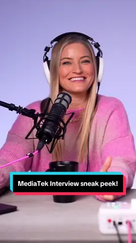 Just a little sneak peek from our @samebrainpodcast interview with Vince Hu from MediaTek! We got to sit down and talk about tech, AI, gaming, automotive, and so much more! Go watch/listen to the latest Same Brain episode to see the full interview! #ad 