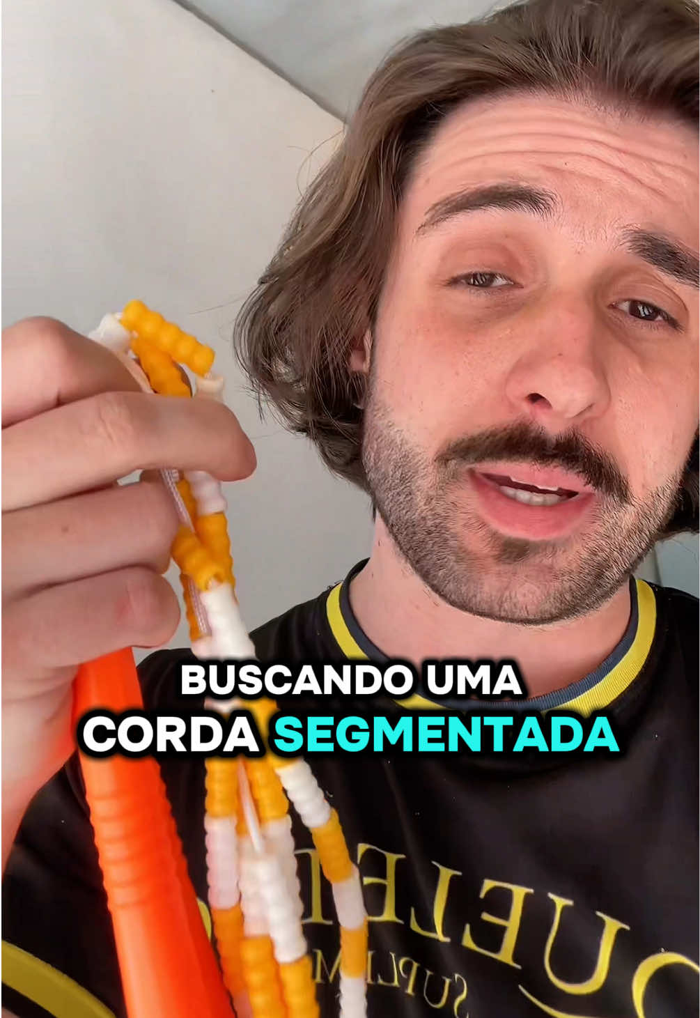 Corda de pular seguimentada baratinha 🚀 #cordaseguimentada #pularcorda #jumprope #cardio #aerobico #emagrecer #emagrecimento 