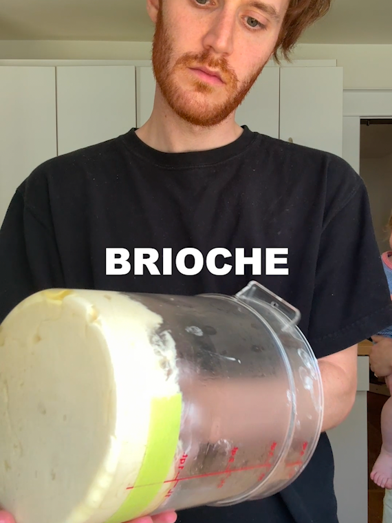 turns out it takes 2 days to make brioche!!! ty to ben for rolling out our dough and we'll see you tomorrow xox