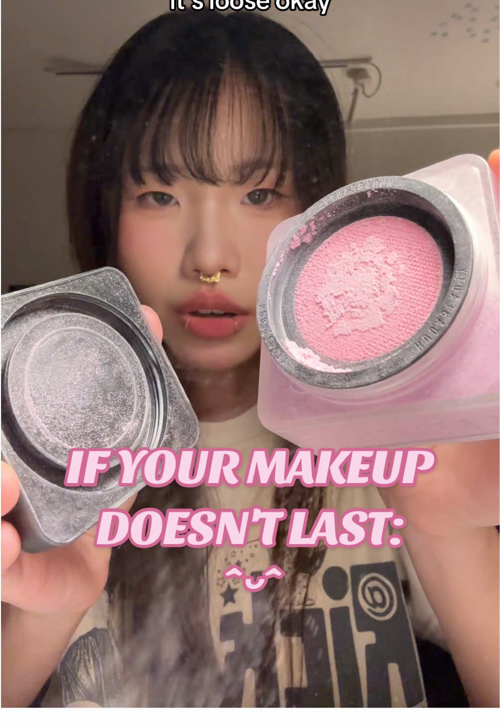 IF YOUR MAKEUP DOESN'T LAST TRY THIS 👹 hai baddies a short & dirty one from me cuz i have nooo energy or time to do the regular editing schebang (don't hit me pls..) unscripted again, welcoming more tips from more baddies like drag queens, cosplayers or outdoor workers! bestow ur knowledge unto us yass more cbeauty stuff coming sewn  #fyp #makeup #beauty #longlastingmakeup #longlastingmakeuptips #makeuptips #makeuphack #makeupforbeginners #makeuptip #makeuphacksforbeginners #makeuphackseveryday #settingspray #settingspraytips #settingvsfixing #settingsprayviral #trendingmakeup #makeuptrend #viralmakeup #makeupvideo #makeupviral #makeupforschool #makeupforwork #schoolair #schoolmakeup #loosepowder #bakingpowder #fixingspray #oilyskin #oily #oilyskinmakeup #oilyskintips #oilymakeuptips #oilyskinroutine #oilyskinpowder #mattemakeup #matte #asianbeauty #sephora #kbeauty #cbeauty #jbeauty #douyinmakeup #chinesemakeup  #foryou #trending #xybca