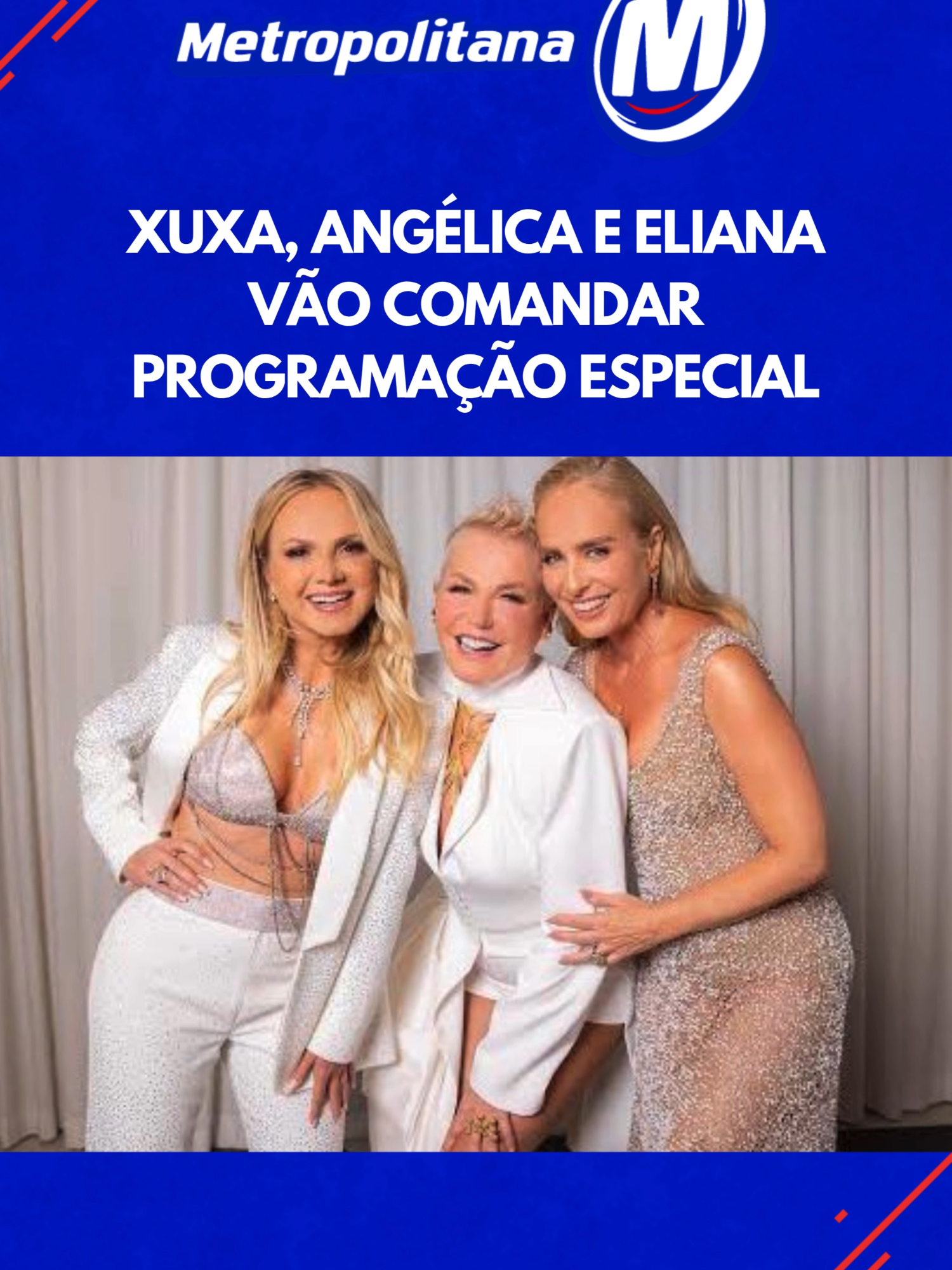 FOTO (49)Show de 40 anos do Criança Esperança confirma trio icônico no comando. O trio que marcou gerações está de volta. Xuxa, Angélica e Eliana foram confirmadas como as apresentadoras do especial de 40 anos do Criança Esperança. A atração vai ao ar no dia 27 de outubro, logo após a novela das 21h. A Globo promete uma noite nostálgica e emocionante, reunindo as três loiras que fizeram história na televisão brasileira. O anúncio movimentou as redes sociais e deixou fãs ansiosos pelo reencontro. ➡️ Confira mais detalhes e outras notícias clicando no link do nosso site na bio!