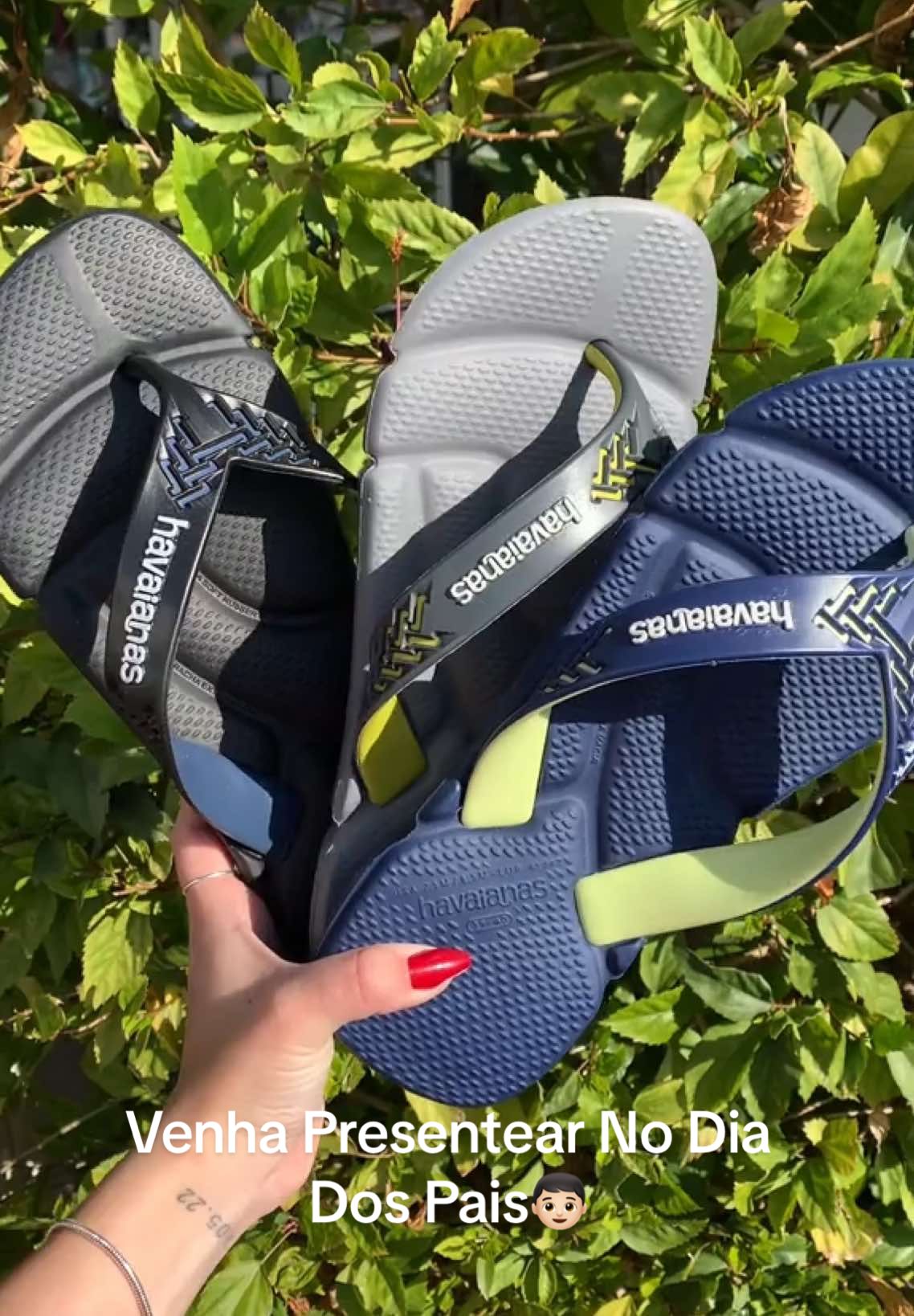 Havaianas Power Disponível Nessas três Cores🖤💚🩶 #foryou #chinelo #havaianas #postagens #presente #pai #DiaDosPais#feed 