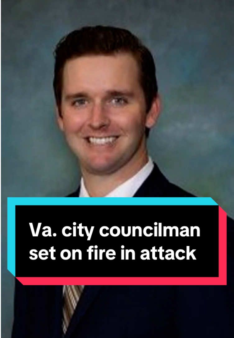 Danville, Virginia City Council member Lee Vogler, 38, was attacked at the office of a local media outlet, Showcase Magazine, where he works, when a man poured gasoline on him and set him on fire Wednesday, police said. #MSNBC #news #Virginia 