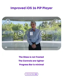 Here is my PiP Player for iOS 26 with pure Liquid Glass! Enjoy & watch until the end for something cool 🙌🏻 ! . . . . . . #ios26beta #ios26 #liquidglass #ios26features #ios26update #ios26beta4 #ios26publicbeta