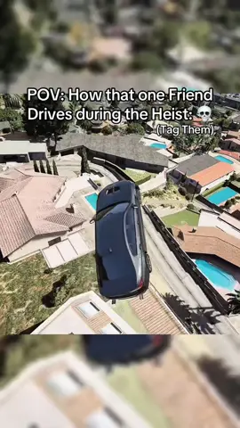 Bro can’t drive normally on the heist 😭 (Tag Them) GTA STUNTS #gta #gtastunts #stunts #fypシ #viral #gtaviral #trending #gaming 
