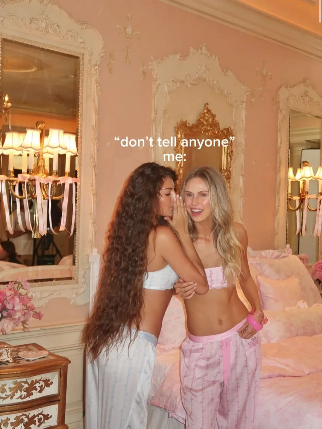 Name a more iconic duo…we’ll wait🤭👀🎀 PINK x LoveShackFancy launching 08.06.25✨  #pinkxloveshackfancy #whatdreamsaremadeof #pinkparty #meme #sendtoyourfriends#ClimaQuenteCabeçaFria 