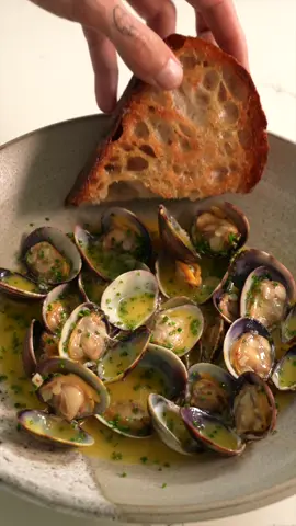 Miso clams with preserved lemon 🍋 