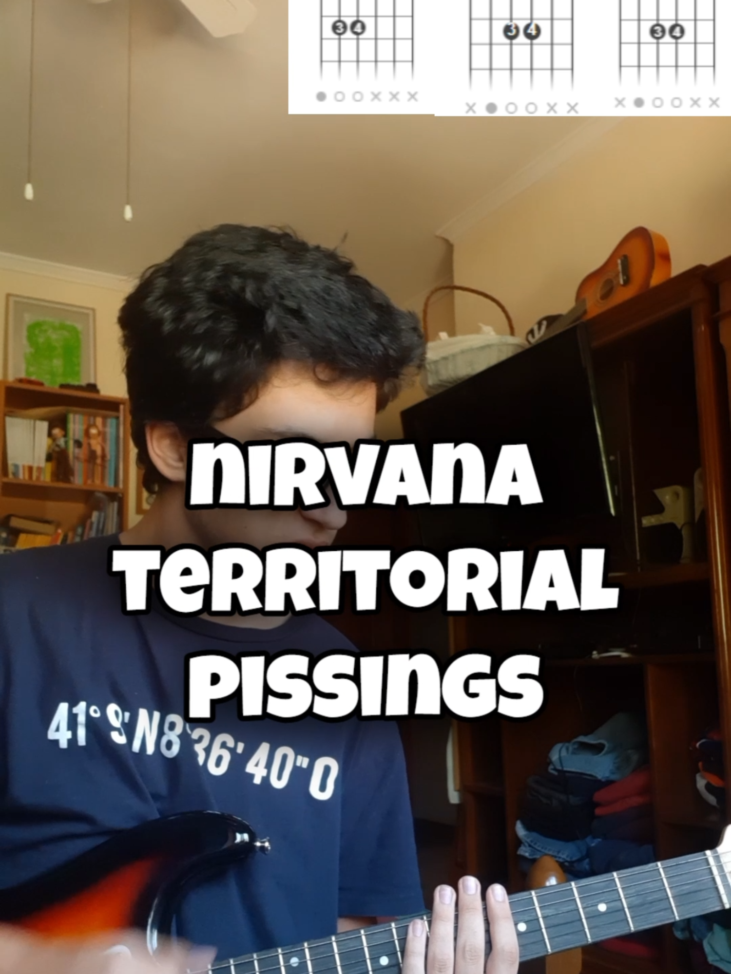 Como tocar Territorial Pissings dos Nirvana na guitarra #nirvana#portugal🇵🇹 #fyp #guitarra #guitar #pt #tutorial