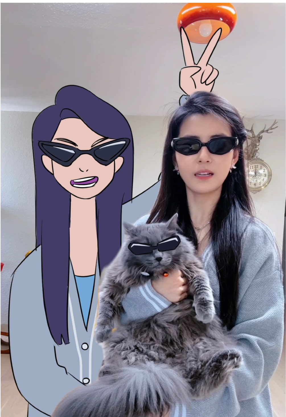 Come on kitty let’s go dancing #米雷画画 #mileidraws #gangnamstyle 