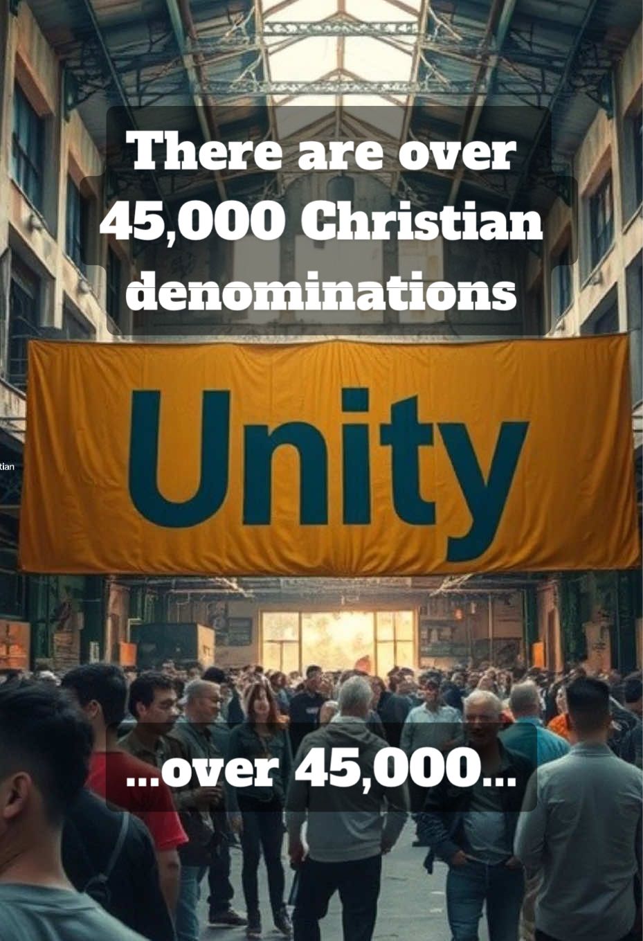 There are over 45,000 Christian denominations Jesus Christ Bible Truths Biblical Truth Forgotten Scripture Truth in Scripture Christian teaching Word of God Bible story Hidden History Exposing Religion Christian Conspiracy Controversial Bible Church Deception Spiritual Awakening #christiantiktok #jesus #jesuschrist #christiantok #faithtok #biblestudy #religioustrauma #denomination #christianunity #john17 
