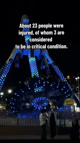 Date and Location The accident occurred on July 31, 2025, in Green Mountain Park (Al-Huda area) in Taif, Saudi Arabia. Ride Description It was a swing called “360Degrees”, which has a central pole, to which the platform attached to it swings up and down while rotating the riders. Dangerous Incident The ride was split into two pieces due to the sudden breakage of the pole in the middle while moving. During this time, the platform and the passengers fell to the ground with a violent collision. Further Situation Due to the recoil of the pole, it also hit the bystanders who were standing nearby, which further injured them.  About 23 people were injured, of whom 3 are considered to be in critical condition.#bbc #news 