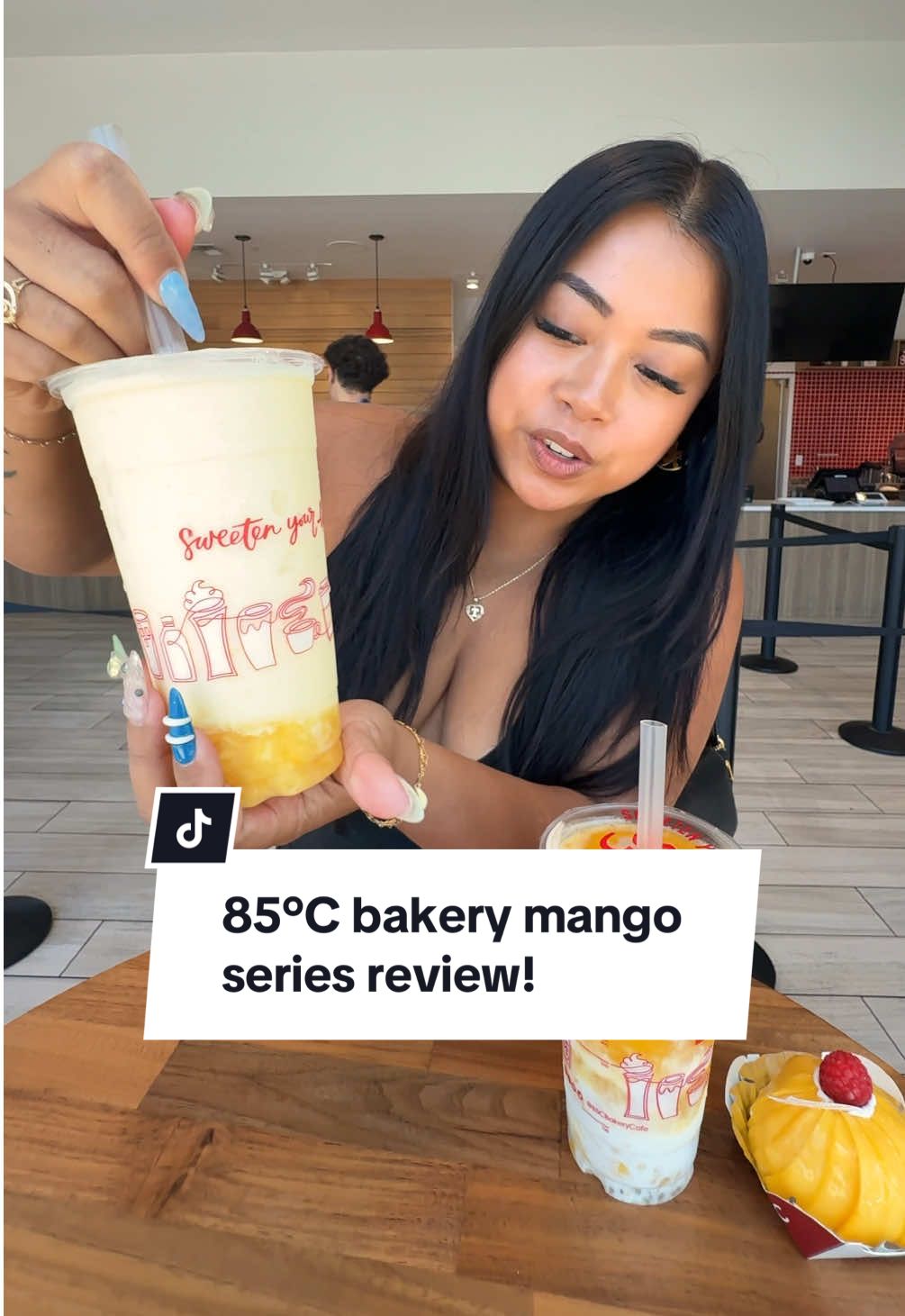 @85cafe mango series just launched, here’s my review + some of their best sellers!! 🥭 now at all locations! #85degreesbakery #mango #foodreview #teenathach #foodtiktok 