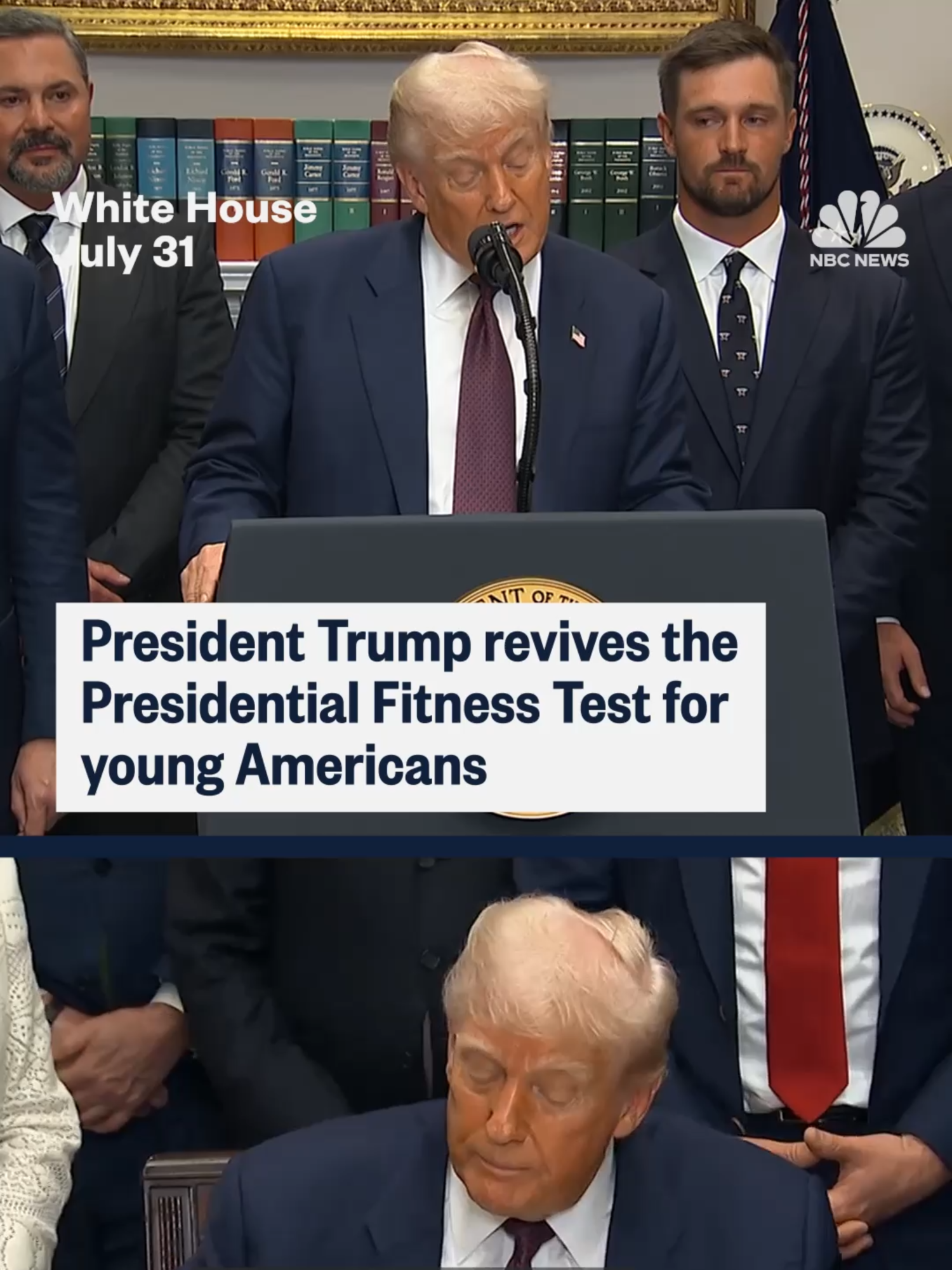 President Donald #Trump signed an executive order reinstating the national fitness assessment implemented in public schools from 1956 until 2013.