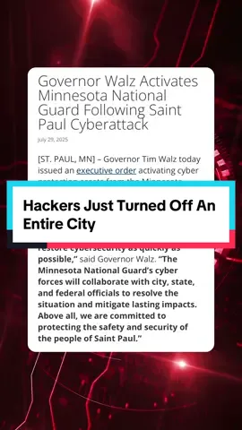 This cyberattack is so bad they called the National Guard