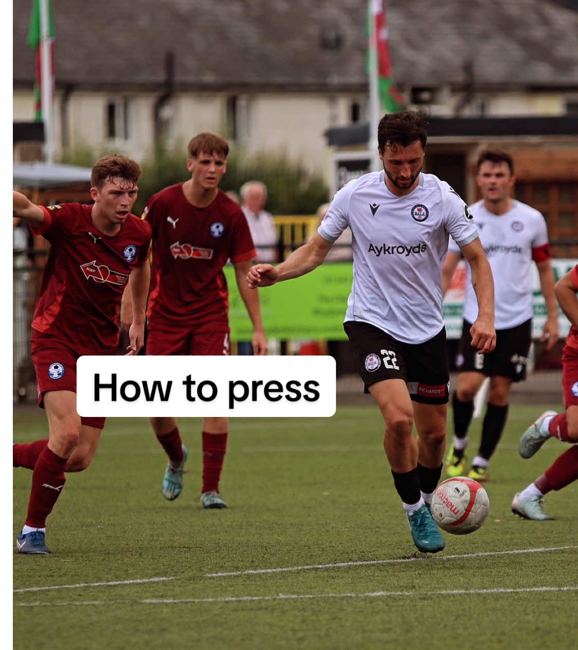 How to press!  #football #shot #tackle #press #Soccer #footballtiktok #footballer #tackling #shooting 