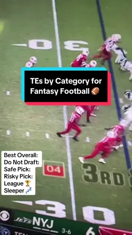 Which TE should you target this year? 😬 Here are my top picks, fades, and sleepers by category 🎯 #fantasyfootball #fantasyfootballtips #fantasyfootballadvice #fantasyfootballdraft #fantasyfootballhq 