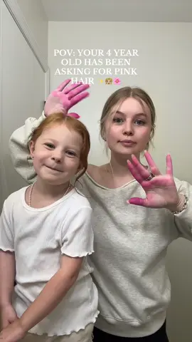 It’s so pink irl and she’s obsessed 🥹 #MomsofTikTok #momlife #sahm #hair #hairtransformation #haircolor #toddlermom #girlmom 