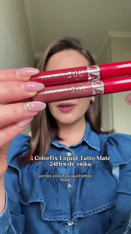 Respuesta a @Carolina Sánchez Para ser mi primera vez con un labial de ésika 💄me gustó 🤭 Labial Colorfix Líquid Tatto Mate de ésika 💋 Real que si es muy ligero y me duró bastante!  @ésika #Makeup #labial #paratiiiiiiiiiiiiiiiiiiiiiiiiiiiiiii #fyp #fypシ゚viral #belleza #Maquillaje #tutorial #labialmate #esika NSOC24669-23CO #Publicidad #PaidPartnership  Salud es belleza - 2415112002D00092  Lea la etiqueta del producto antes de su uso  #liquidtattooxesika