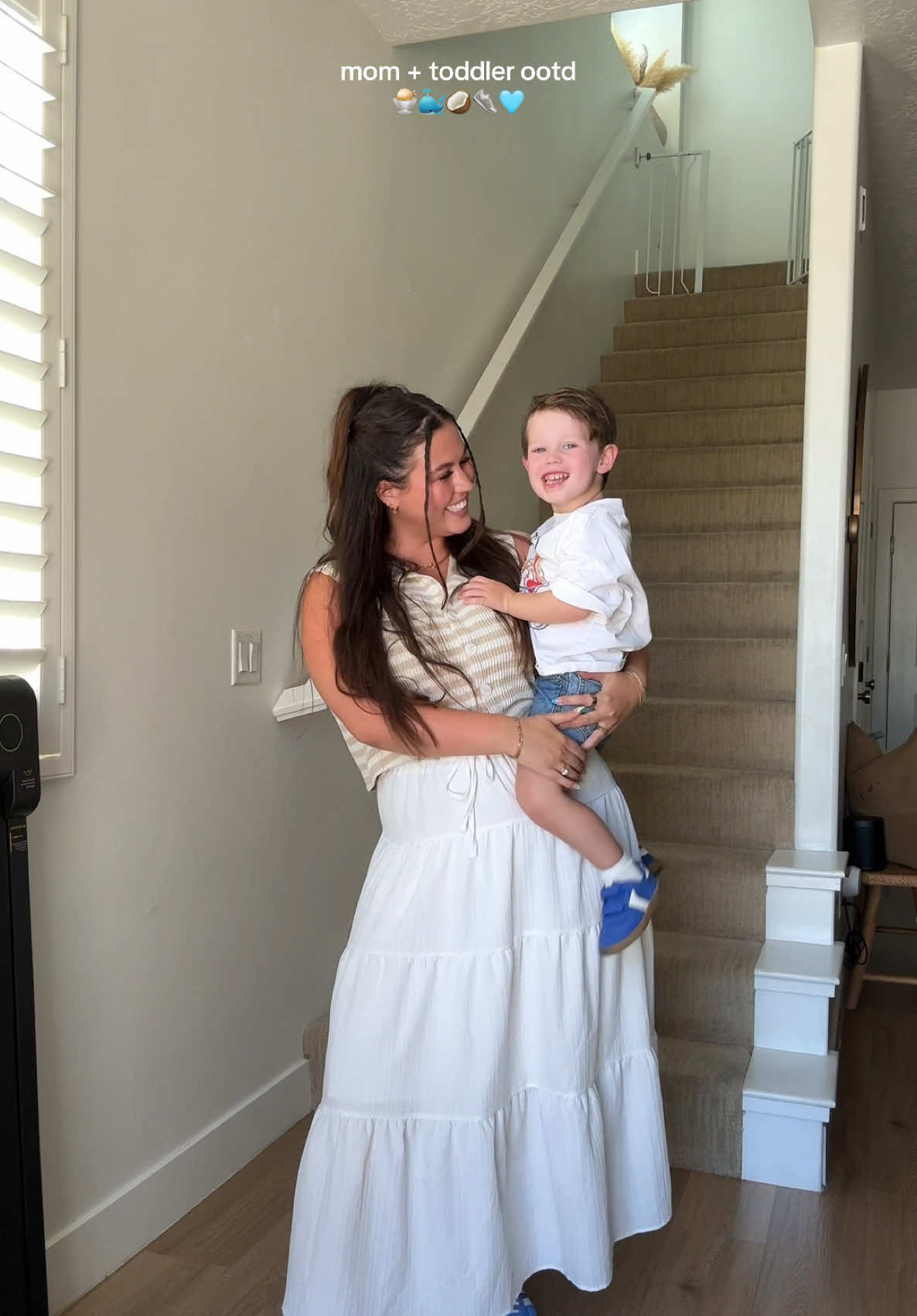 love when he wants to match with me !!💙 #momootd #momoutfit #momfit #coastaloutfit #coastal #OOTD #momandson #toddlermom #boymom #youngmom #toddlersoftiktok #toddlerootd #toddleroutfit #Lifestyle #dayinmylife #outfitoftoday #outfitinspo #pinterestoutfit #fyp 