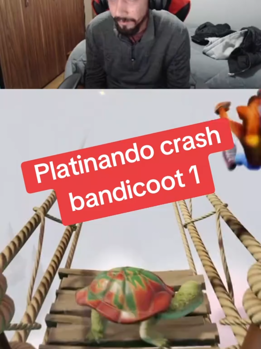 Platinando crash 1 #reaccion #playstation #Gamer #Gaming #ps5 #streamer #CrashBandicoot 