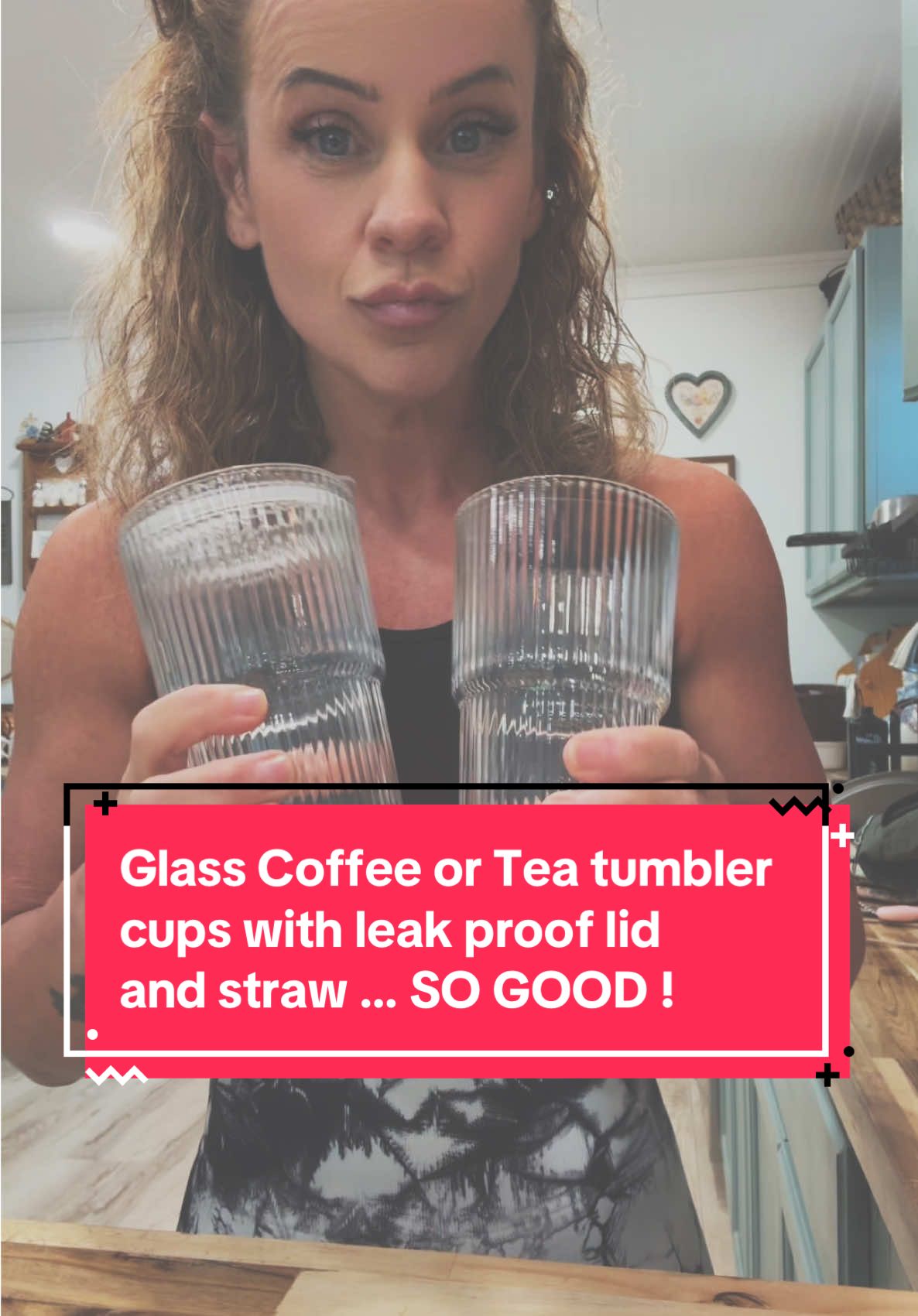 #dwts #glasscoffeecup #teaglass #coffeecup #glasscupwithlidandstraw #tumblercups #glassware #drinkware @DWTS DANWEITESI 
