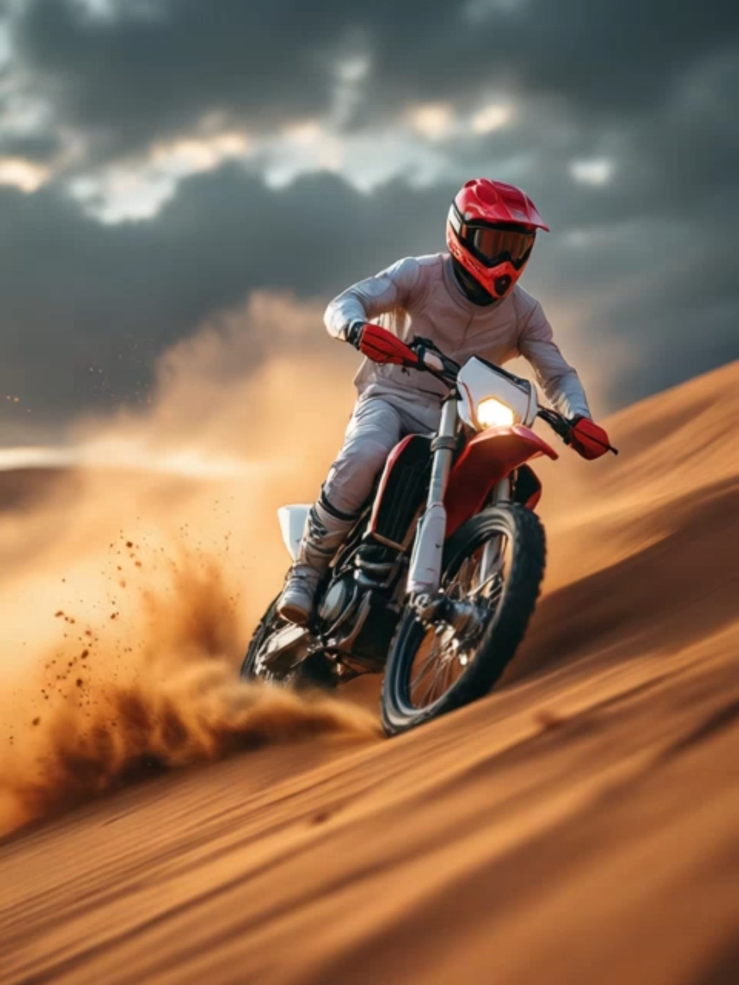 Live Wallpaper | Desert Motocross #crossbike #desert #livewallpaper  #dirtbike #motorcycle #aivideo #wallpapervideo #fyp