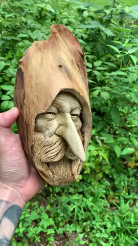 “Nose for Adventure” :) #longnose#woodcarving#Outdoors#artistsoftiktok#fyp