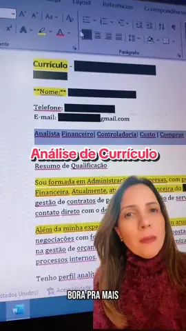 Gostou da análise? A próxima pode ser a sua… Comenta”Eu quero” para concorrer a uma análise gratuita! #recolocacaoprofissional #curriculo #linkedin #carreiradesucesso #empregodossonhos #vagasemprego #entrevistadeemprego 