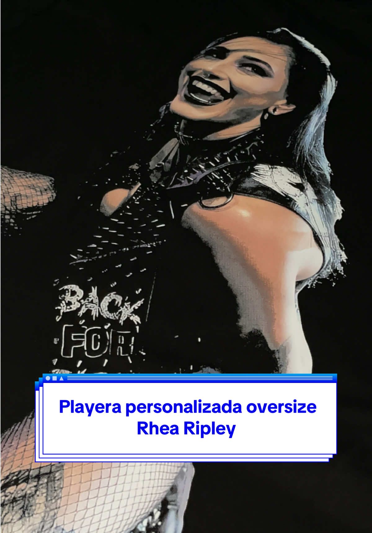 Playera personalizada oversize 🖤 #rhearipley #playeraspersonalizadas #veracruz #bocadelrio #mexico #rhearipleywwe #rhearipleyedit #rhearipley_wwe #rheabloodyripley #rhea #WWE #playerapersonalizada #demonstinyourdreams #luchalibre