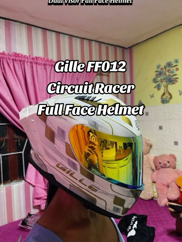 Gille FF012 Circuit Racer Full Face Helmet #fyp #gillehelmetph #gilleff012circuitracer #fullfacehelmet 