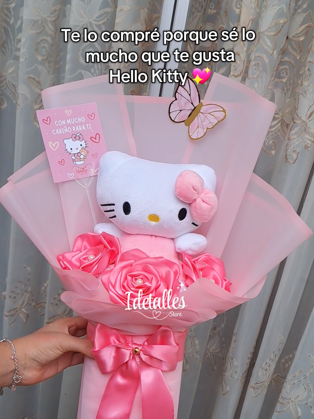 ⭐️ Ramo Hello Kitty 💕  📲980-218-870✨️ . . . #hellokitty #hellokittylover #ramodehellokitty #rosaseternas #indirectas #amor #paratii 