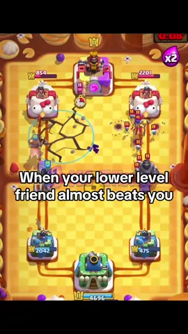 Dodged a bullet #clashroyale #lower #friend #closeone 