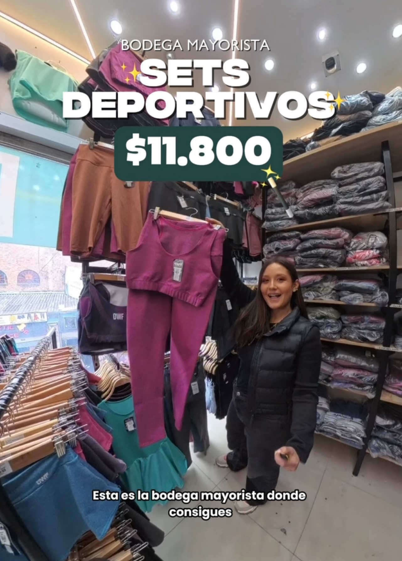 🟣Y nada supera los $23.000 😱 Ahorradores, esta bodega mayorista acaba de abrir en Bogotá con precios increíbles en ropa deportiva. Lo mejor es que es de excelente calidad  Tengan en cuenta que estos precios solo aplican comprando de forma presencial en San Victorino ya que les van a dar precio de mayorista desde una unidad.  Si piden a domicilio los precios suben un poco. 📍DWF Cc Décima Avenida  calle 10 #10-48  segundo piso local 12-13  📲Pedidos +57 312 8254657 #ropa #ropadeportiva #ropademujer #deporte #ejercicio #sanvictorino #mayoristas #alpormayor #bodega #parati 