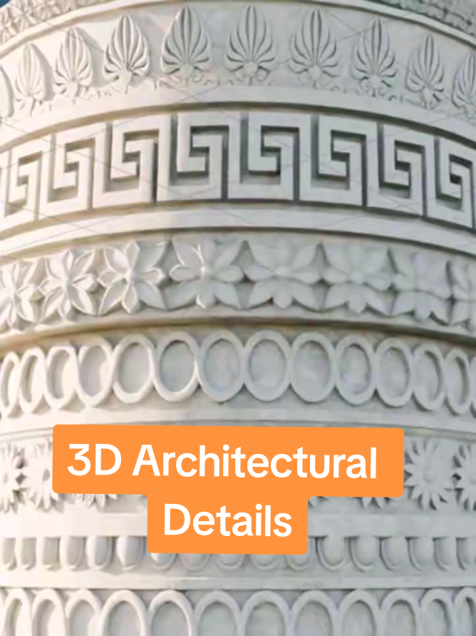 Add Architectural Details in Blender #blender #3d #tutorial #architecture #classical 