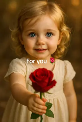 For you ❤️ #littleangel  #cutenessoverload  #SweetMoment #BlueEyes #ChildMagic #RoseGiff #emotionalvideo  #Hyperrealistic #Heartwarming #AIart #InnocentBeauty #CinematicLook #SoftLightVibes  #foryou 