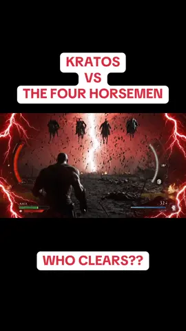 the four horsemen of the apocalypse versus kratos, vote in the comments below  #fyp #games #bible #jesus #godofwar #kratos #whowins This is veo3 