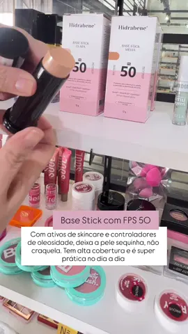 Maquiagem base Stick com filtro solar #base #basestick #basebastao #hidrabene 