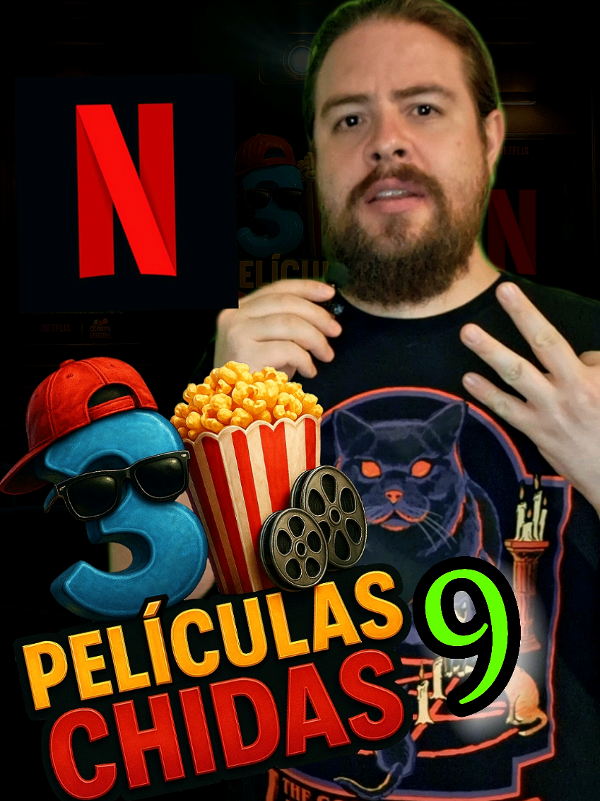 3 PELIS CHIDAS en NETFLIX En 1 minuto te recomiendo 3 de mis películas favoritas de un mismo tema y te digo donde puedes verlas. Más Episodios: @Erick Noir @Erick Noir @Erick Noir  . . . #netflix  #recomendaciones  #peliculasdeterror  #horrortok  #3pelischidas