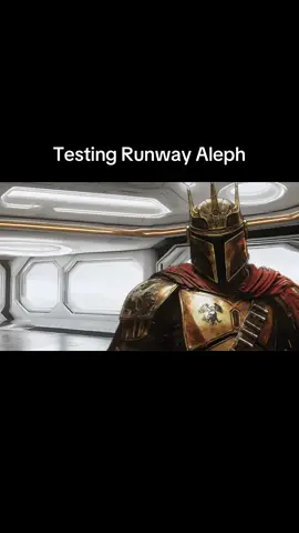 Decided to start with a simple Mandalorian test on Runway’s new Aleph model. What are some styles or prompts I should try?