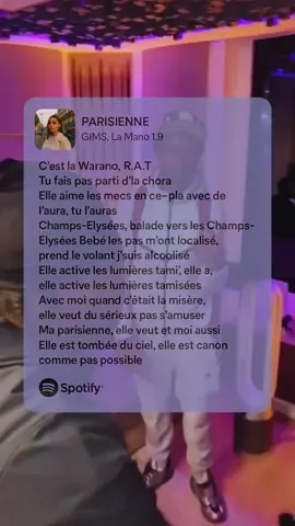 GIMS feat La Mano 1.9 - Parisienne Paroles Titre disponible partout!!!! @LaMano🚫🦵🏾 @Gims  #gims #lamano #parisienne #rapfr 