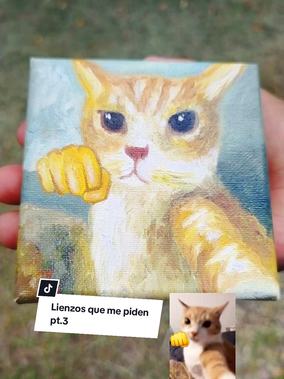 Lienzos que me piden pt.3 Si te gusta mi contenido no olvides seguirme o comentar, es de gran apoyo.😊✌️ Si te gustaría adquirir alguno o quisieras un cuadro personalizado escríbeme te atenderé con gusto.😊 #arte #chistoso #random #pintura #fyp #gato #meme #humor #pintura #oleo 